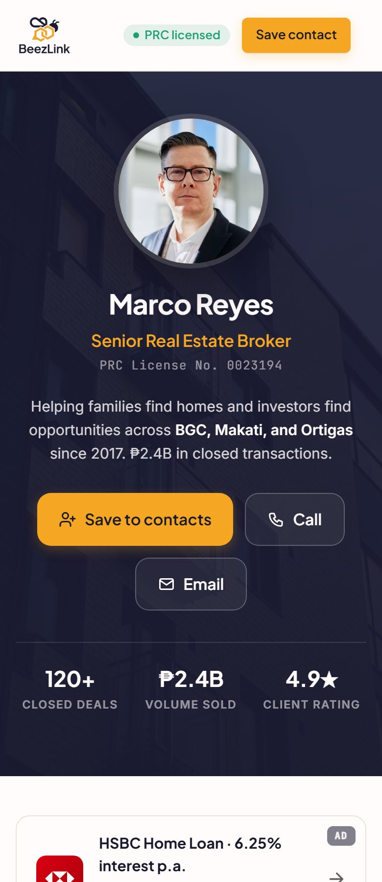 Marco Reyes template preview
