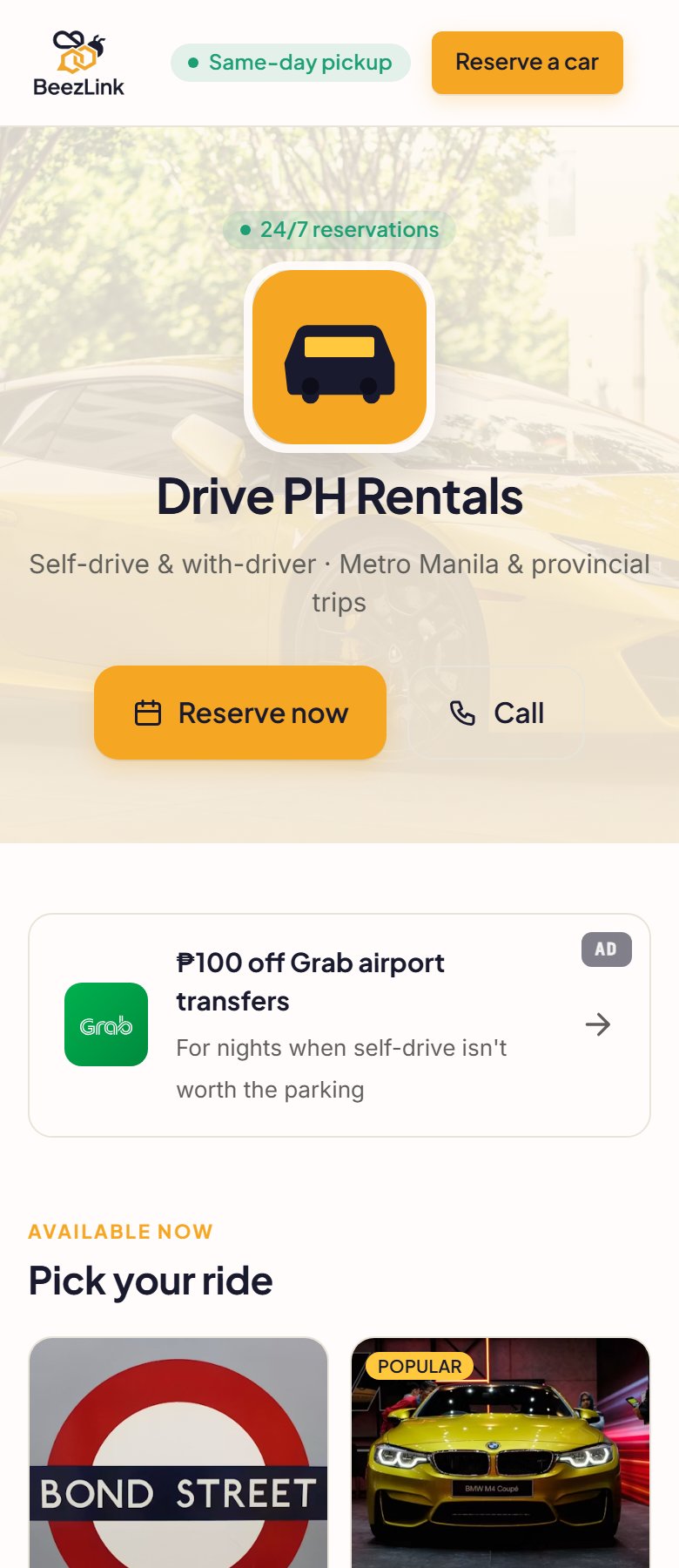 Drive PH template preview